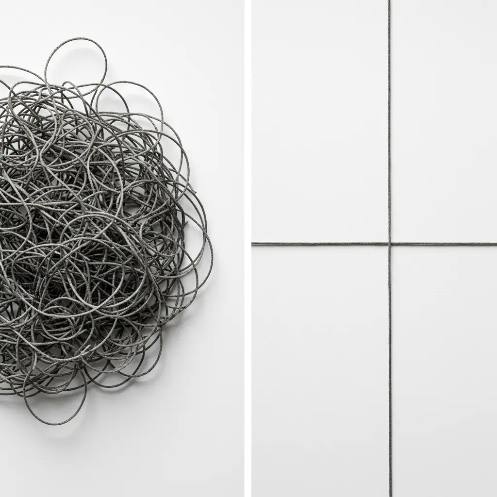 Visual metaphor: from complex to simple calorie tracking
